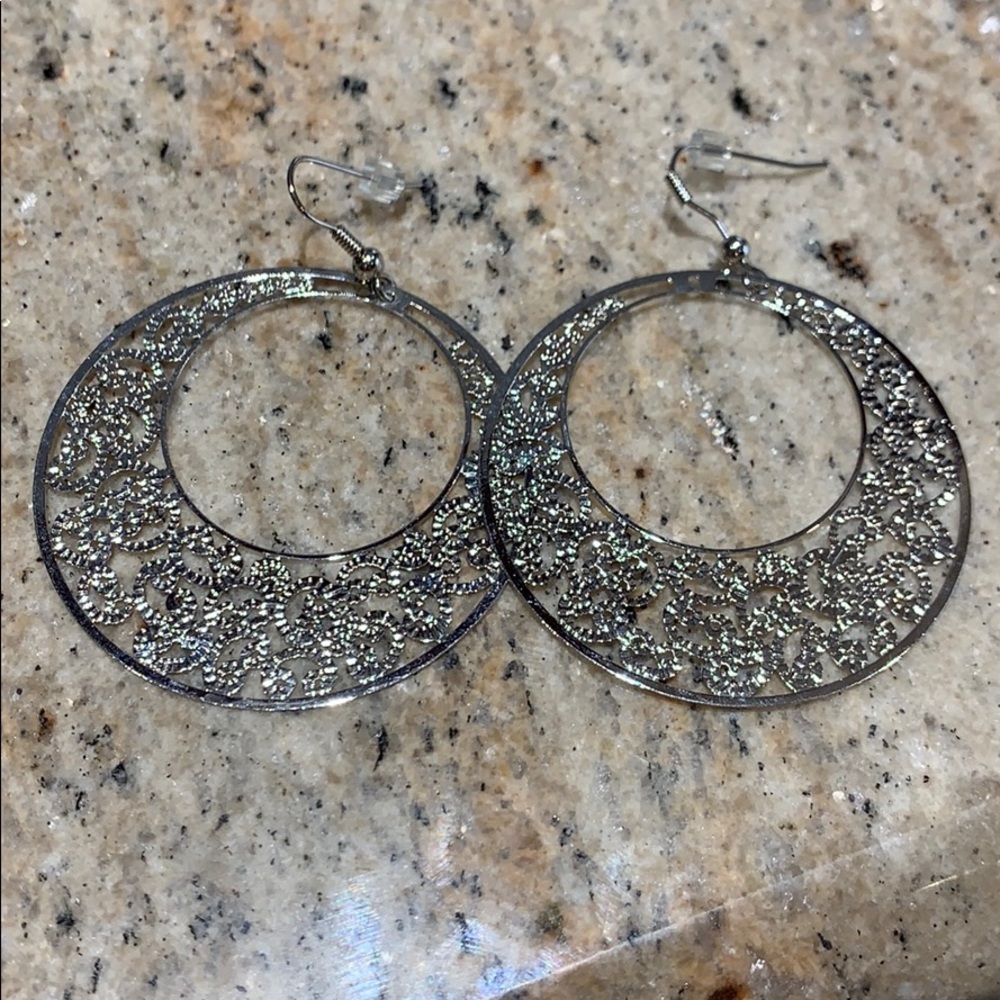 Silver earrings